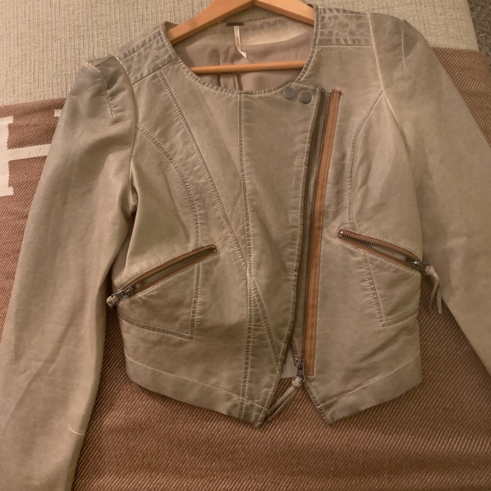 Free People Vegan Leather Jacket